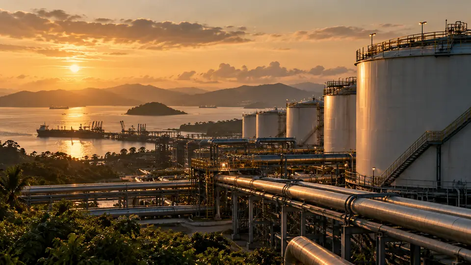 Fasilitas industri energi dan jaringan pipa